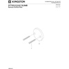 image:imageKingston Brass DTT107 Bathtub Overflow Plate Brushed Brass 3316 Inch DiameterPolished Nickel