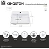 image:imageKingston Brass EV2318 Century Dropin Bathroom Sink White