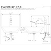 image:imageKingston Brass EV4256B1421 Vessel Sink With Heritage Sink Faucet and Drain Combo WhitePolished ChromeWhitePolished Chrome