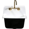 image:imageKingston Brass Fauceture GCKWS221822 Petra Galley 22 Inch Wall Mount Single Bowl Kitchen Sink White