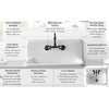 image:imageKingston Brass Fauceture GCKWS221822 Petra Galley 22 Inch Wall Mount Single Bowl Kitchen Sink White