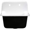 image:imageKingston Brass Fauceture GCKWS221822 Petra Galley 22 Inch Wall Mount Single Bowl Kitchen Sink White