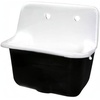 image:imageKingston Brass Fauceture GCKWS221822 Petra Galley 22 Inch Wall Mount Single Bowl Kitchen Sink White
