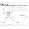 image:imageKingston Brass Fauceture GCKWS221822 Petra Galley 22 Inch Wall Mount Single Bowl Kitchen Sink White