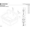 image:imageKingston Brass GPKWS241917 Doriteal 24 Ceramic Wall Mount Utility Sink Glossy White