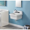 image:imageKingston Brass GPKWS241917 Doriteal 24 Ceramic Wall Mount Utility Sink Glossy White