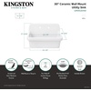 image:imageKingston Brass GPKWS301918 Doriteal 30 Ceramic Wall Mount Utility Sink Glossy White