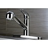 image:imageKingston Brass GSC881NCLSP Gourmetier Century 8Inch Centerset Single Handle Kitchen Faucet with PullOut Sprayer Polished ChromePolished Chrome