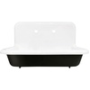 image:imageKingston Brass Gourmetier GCLWS302019 30X20 Single Bowl Wall Mounted Sink White