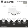 image:imageKingston Brass Gourmetier GCLWS302019 30X20 Single Bowl Wall Mounted Sink White