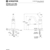 image:imageKingston Brass KB1487BL Vintage Bar Faucet Brushed Brass 625 x 644 x 919Polished Chrome
