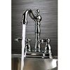 image:imageKingston Brass KB1495AL Bar Faucet 434 in Spout Reach OilRubbed BronzeBrushed Nickel