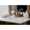 image:imageKingston Brass KB1601PL Heritage 4Inch Centerset Lavatory Faucet with Porcelain Lever Handle Polished ChromeAntique Copper