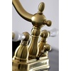 image:imageKingston Brass KB1601PL Heritage 4Inch Centerset Lavatory Faucet with Porcelain Lever Handle Polished ChromeBrushed Brass
