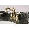 image:imageKingston Brass KB1601PL Heritage 4Inch Centerset Lavatory Faucet with Porcelain Lever Handle Polished ChromePolished Brass