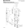 image:imageKingston Brass KB1601PL Heritage 4Inch Centerset Lavatory Faucet with Porcelain Lever Handle Polished ChromePolished Brass