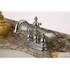 image:imageKingston Brass KB1601PL Heritage 4Inch Centerset Lavatory Faucet with Porcelain Lever Handle Polished ChromePolished Chrome