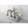 image:imageKingston Brass KB1601PL Heritage 4Inch Centerset Lavatory Faucet with Porcelain Lever Handle Polished ChromePolished ChromePolished Brass