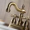 image:imageKingston Brass KB1605AX Heritage 4Inch Centerset Lavatory Faucet with Metal Cross Handle Oil Rubbed Bronze  OilRubbed BronzeAntique Brass