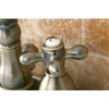 image:imageKingston Brass KB1605AX Heritage 4Inch Centerset Lavatory Faucet with Metal Cross Handle Oil Rubbed Bronze  OilRubbed BronzeAntique Brass