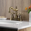 image:imageKingston Brass KB1605AX Heritage 4Inch Centerset Lavatory Faucet with Metal Cross Handle Oil Rubbed Bronze  OilRubbed BronzeAntique Brass