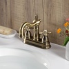 image:imageKingston Brass KB1605AX Heritage 4Inch Centerset Lavatory Faucet with Metal Cross Handle Oil Rubbed Bronze  OilRubbed BronzeAntique Brass