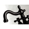 image:imageKingston Brass KB1605AX Heritage 4Inch Centerset Lavatory Faucet with Metal Cross Handle Oil Rubbed Bronze  OilRubbed BronzeMatte Black