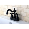image:imageKingston Brass KB1605AX Heritage 4Inch Centerset Lavatory Faucet with Metal Cross Handle Oil Rubbed Bronze  OilRubbed BronzeOil Rubbed Bronze