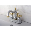 image:imageKingston Brass KB1605AX Heritage 4Inch Centerset Lavatory Faucet with Metal Cross Handle Oil Rubbed Bronze  OilRubbed BronzePolished ChromePolished Brass
