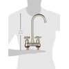 image:imageKingston Brass KB490AX Victorian TwoHandle 2Hole Deck Mount Bar Faucet in Matte BlackBrushed Nickel