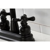 image:imageKingston Brass KB490AX Victorian TwoHandle 2Hole Deck Mount Bar Faucet in Matte BlackMatte Black
