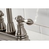 image:imageKingston Brass KB492ACL American Classic TwoHandle 2Hole Deck Mount Bar Faucet in Polished BrassBrushed Nickel
