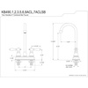 image:imageKingston Brass KB492ACL American Classic TwoHandle 2Hole Deck Mount Bar Faucet in Polished BrassPolished Chrome