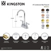 image:imageKingston Brass KB492ACL American Classic TwoHandle 2Hole Deck Mount Bar Faucet in Polished BrassPolished Chrome