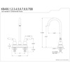 image:imageKingston Brass KB496 Magellan Bar Faucet Antique Copper 275 x 275 x 213Brushed NickelPolished Brass