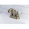 image:imageKingston Brass KB5611PL Restoration 4Inch Centerset Lavatory Faucet Polished ChromeBrushed Brass