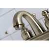 image:imageKingston Brass KB5611PL Restoration 4Inch Centerset Lavatory Faucet Polished ChromeBrushed Brass