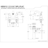 image:imageKingston Brass KB5611PL Restoration 4Inch Centerset Lavatory Faucet Polished ChromeBrushed Nickel
