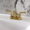 image:imageKingston Brass KB5613RXL Restoration 4Inch Centerset Bathroom Faucet with PopUp Drain Antique BrassBrushed Brass