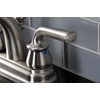 image:imageKingston Brass KB5613RXL Restoration 4Inch Centerset Bathroom Faucet with PopUp Drain Antique BrassBrushed Nickel