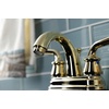 image:imageKingston Brass KB5613RXL Restoration 4Inch Centerset Bathroom Faucet with PopUp Drain Antique BrassPolished Brass