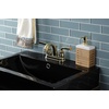 image:imageKingston Brass KB5613RXL Restoration 4Inch Centerset Bathroom Faucet with PopUp Drain Antique BrassPolished Brass