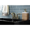 image:imageKingston Brass KB5613RXL Restoration 4Inch Centerset Bathroom Faucet with PopUp Drain Antique BrassPolished Brass