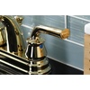 image:imageKingston Brass KB5613RXL Restoration 4Inch Centerset Bathroom Faucet with PopUp Drain Antique BrassPolished Brass