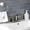 image:imageKingston Brass KB5613RXL Restoration 4Inch Centerset Bathroom Faucet with PopUp Drain Antique BrassPolished Nickel