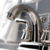 image:imageKingston Brass KB5613RXL Restoration 4Inch Centerset Bathroom Faucet with PopUp Drain Antique BrassPolished Nickel