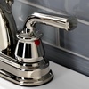 image:imageKingston Brass KB5613RXL Restoration 4Inch Centerset Bathroom Faucet with PopUp Drain Antique BrassPolished Nickel