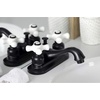 image:imageKingston Brass KB600PL Restoration 4 Centerset Bathroom Faucet Matte Black 688 x 45 x 288Matte Black