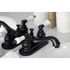 image:imageKingston Brass KB600PL Restoration 4 Centerset Bathroom Faucet Matte Black 688 x 45 x 288Matte Black
