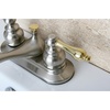 image:imageKingston Brass KB608AL Restoration 4Inch Centerset Lavatory Faucet Brushed NickelBrushed NickelPolished Brass